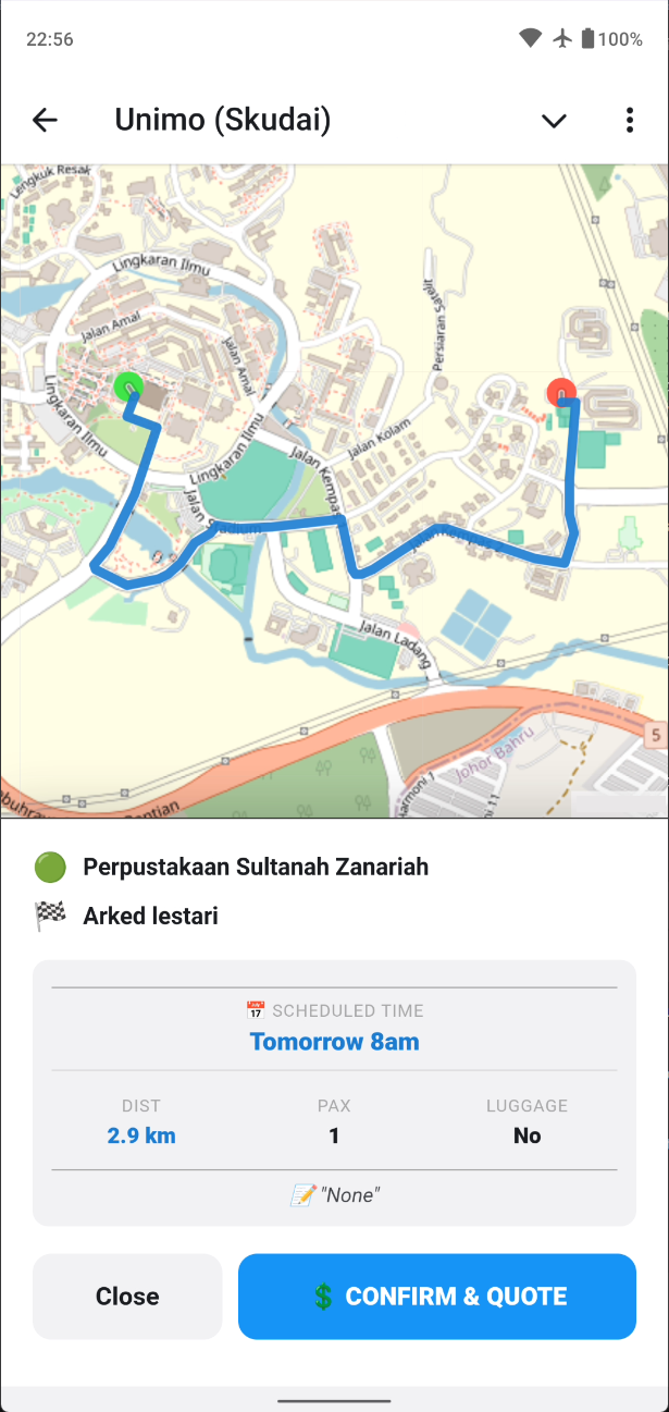 Unimo Route Intelligence Map Light